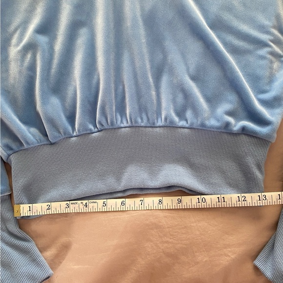 Forever 21 Velvet Cropped Hoodie - Picture 6 of 7